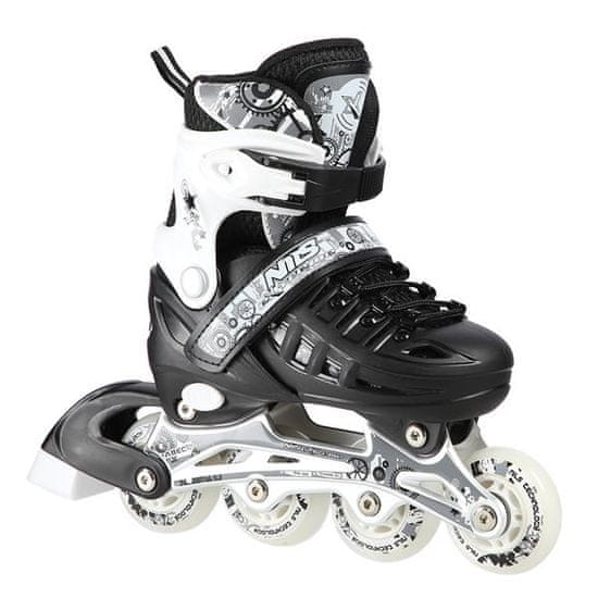shumee NH10905 4v1 ČRNE ROLARKE VEL. M(35-38) Z DIMENZIJAMI HOKEJSKE SMUČI NILS EXTREME