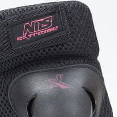 Nils Extreme H706 Black-Pink Velikost M Komplet ščitnikov