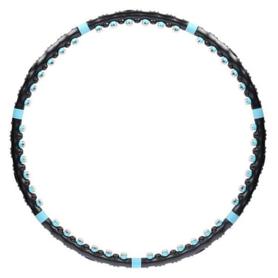 shumee HHP006 ČRNO-MODRA HULA HOP MASAŽA Z MAGNETI 98CM HMS