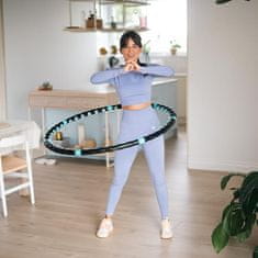 shumee HHP006 ČRNO-MODRA HULA HOP MASAŽA Z MAGNETI 98CM HMS