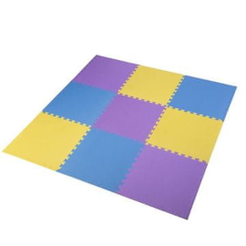 ONE Fitness MP10 Puzzle Mat Multipack Yellow-Blue-Purple 9 kosov 10MM