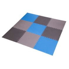 shumee MP10 PUZZLE MAT MULTIPAKET MODRO-SIVA 9 KOSOV 10MM ONE FITNESS