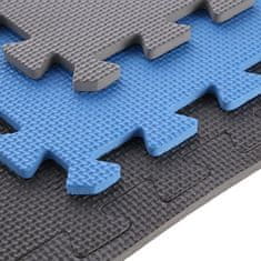 shumee MP10 PUZZLE MAT MULTIPAKET MODRO-SIVA 9 KOSOV 10MM ONE FITNESS