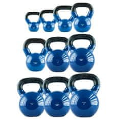 HMS KNV28 Blue Kettlebell Cast Iron Covered with Vinyl