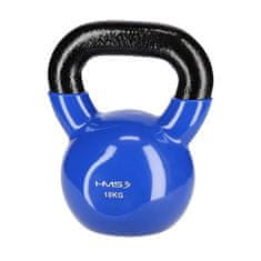 HMS KNV10 Blue Kettlebell Cast Iron Covered with Vinyl