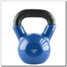 HMS KNV08 Blue Kettlebell Cast Iron Covered with Vinyl