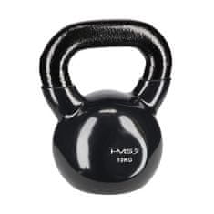 HMS KNV10 Black Kettlebell Cast Iron Covered with Vinyl