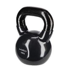 HMS KNV10 Black Kettlebell Cast Iron Covered with Vinyl