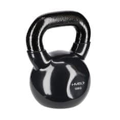 HMS KNV10 Black Kettlebell Cast Iron Covered with Vinyl