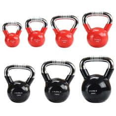 HMS KTC06 Kettlebell z rdečim ročajem in kromiranim radijem