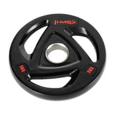 HMS TOX05 Black Rubberised Olympic Plates 5 KG
