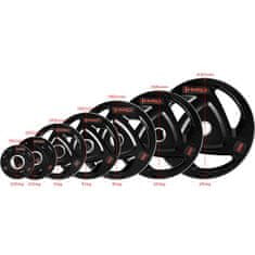 HMS TOX05 Black Rubberised Olympic Plates 5 KG