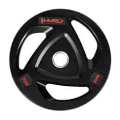 HMS TOX20 Black Rubberised 20 KG Olympic Plates