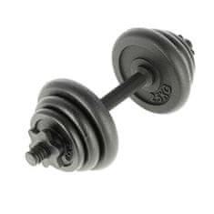 ONE Fitness STO20 Črna 2 x 9 kg uteži v kovčku