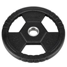 HMS TOH10 Black Olympic Rubberised 10 KG Plates