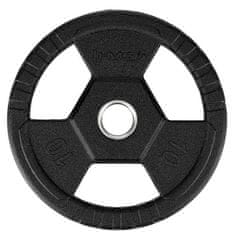 HMS TOH10 Black Olympic Rubberised 10 KG Plates