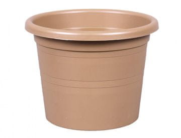 Cvetlični lonec SAKURA MODERN plastika mat d12cm, svetlo rjava