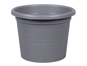 Cvetlični lonec SAKURA MODERN plastika mat d12cm, siva