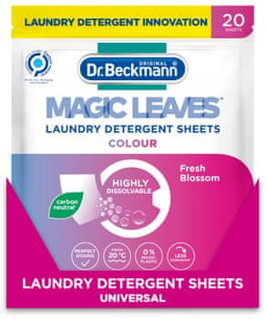  Dr. Beckmann Magic Leaves detergent v lističih za pranje perila, Colour, 20/1
