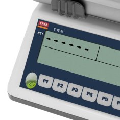 TEM Trgovska tehtnica z vmesnikom RS232 PLU 30 kg / 10 g LCD M LEGALIZACIJA