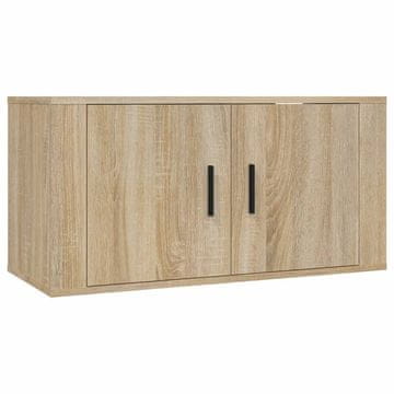 Vidaxl Stenska TV omarica sonoma hrast 80x34,5x40 cm
