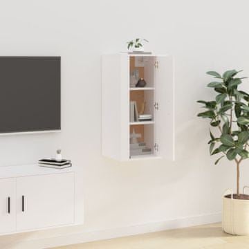 Vidaxl vidaXL Stenska TV omarica bela 40x34,5x80 cm