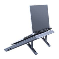 BASEUS USB hladilno stojalo za prenosne računalnike do 21" sive barve (LUWK000013)