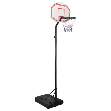 Vidaxl Košarkarsko stojalo belo 282-352 cm polieten