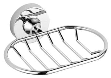 AQUALINE AQUALINE SAMBA Okrogla Krom Mýdlenka Drátěná, 70x50x50 mm