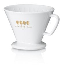 Kela Filter za kavo Kela KL-12492 porcelan Excelsa L bela