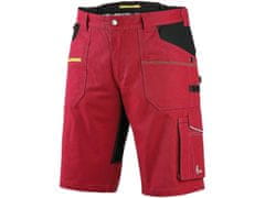 CXS Delovne kratke hlače CXS STRETCH, moške, rdečo-črna 