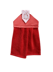 LUŠTNO Brisača za roke - Rdeča, ročno delo, unikatno darilo