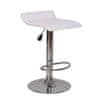 Barski stol Laria New - bela/krom