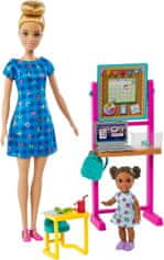Mattel DHB63 Barbie Poklicna igra s punčko - Učiteljica v modri obleki