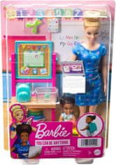 Mattel DHB63 Barbie Poklicna igra s punčko - Učiteljica v modri obleki