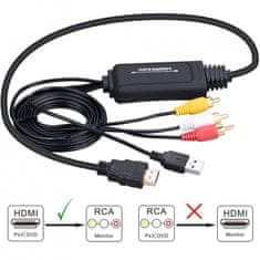 Northix Pretvornik HDMI v AV/RCA 