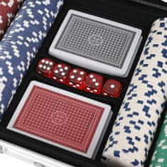 Northix Set za poker v aluminijastem kovčku - 500 žetonov 