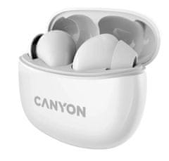 Canyon TWS-5 brezžične slušalke, bele (CNS-TWS5W)