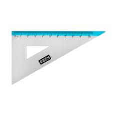 Spokey EASY Komplet šolskih in risalnih ravnil, 15 cm