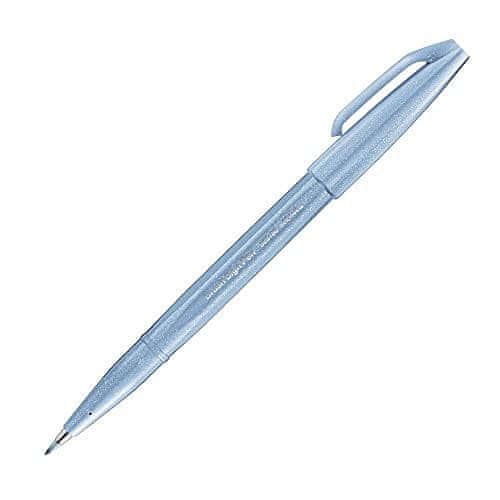 Pentel Pisalo Brush Sign Pen - sivo modro