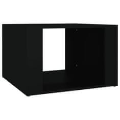 Greatstore Nočna mizica črna 57x55x36 cm inženirski les