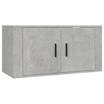 Stenska TV omarica betonsko siva 80x34,5x40 cm