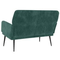 Vidaxl vidaXL Klop temno zelene barve 108x79x79 cm oblazinjena z žametom