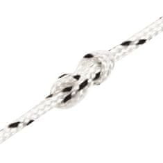 Vidaxl Pletena vrv za čoln bela 2 mm x 25 m poliester