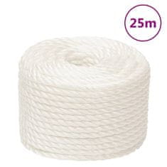 shumee vidaXL Delovna vrv bela 24 mm 25 m polipropilen