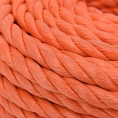 Vidaxl Delovna vrv oranžna 10 mm 50 m polipropilen