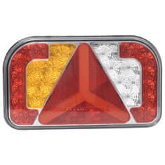 Vidaxl Zadnje luči 2 kosa rdeče 24x5x14,5 cm 12V LED žarnica