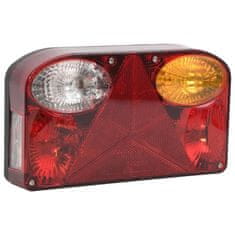 Vidaxl Zadnje luči 2 kosa rdeče 23x6x13 cm 12V klasična žarnica