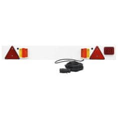 Vidaxl Zadnja luč rdeča 115x6x14 cm 12V LED žarnica