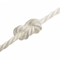 Vidaxl Delovna vrv bela 20 mm 50 m polipropilen